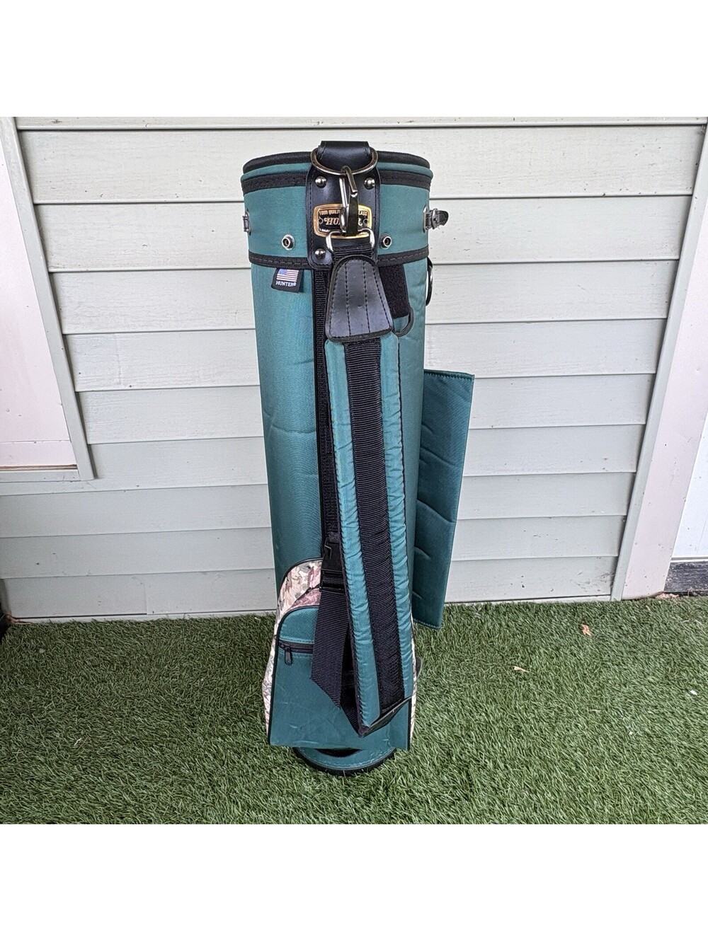 Vintage Hunter Sports USA Golf Bag Floral Tapestry 3-Way Carry – Made in USA - Picture 4 of 13